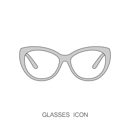 Trendy Optical Glasses Icon Beauty Fashion Design Collectionのイラスト素材