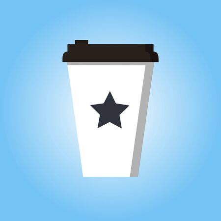 Coffee Paper Cup Icon Take Away Mockup Templateのイラスト素材
