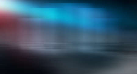Dark background with lines and spotlights, neon light, night view. Abstract blue background. Empty neon scene with rays, blur, night view.の写真素材