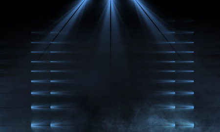 Light effect, blurred background. Wet asphalt, night view of the city, neon reflections on the...