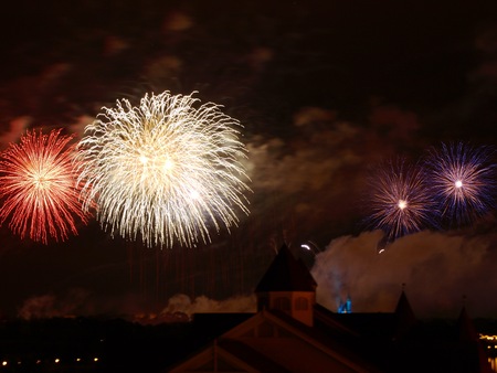 Walt Disney World's Magic Kingdom Fireworks 3-12-08のeditorial素材