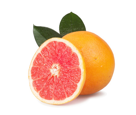 Grapefruits isolatedの写真素材