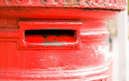 iconic red letter box. の写真素材