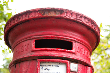 red postbox.