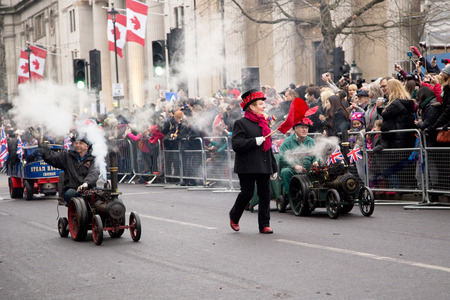 LONDON - JANUARY 1ST: New years day parade on January the 1st 2015 in London, England, UK