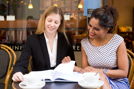 young business women having a meetingの写真素材