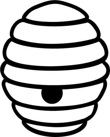 Beehive Cartoonのイラスト素材