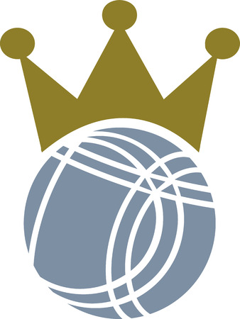 Bocce Ball Crownのイラスト素材