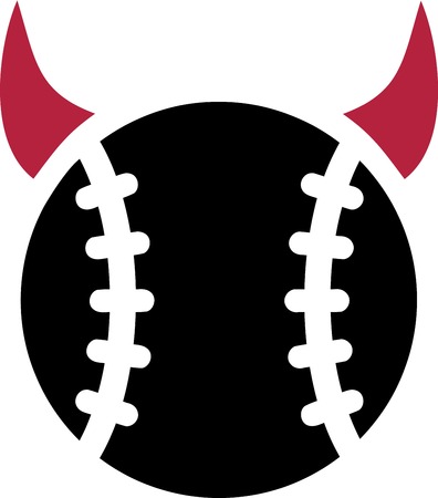 Baseball Devil Hornsのイラスト素材