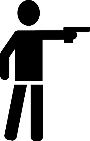 Shooting Icon Gunのイラスト素材