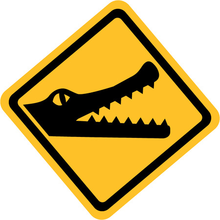 Crocodile Signのイラスト素材