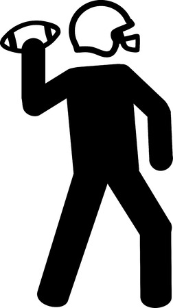 American Football Playerのイラスト素材