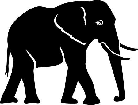 Elephant Silhouetteのイラスト素材