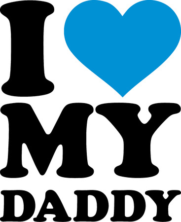 I love my Daddyのイラスト素材