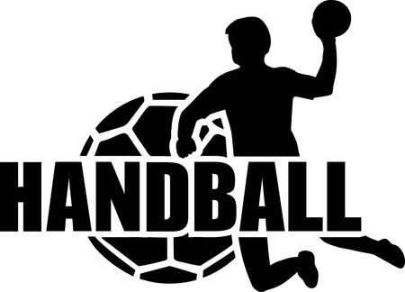 Handball Player Ball Setのイラスト素材