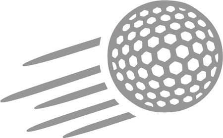 Golf Ball Flyingのイラスト素材