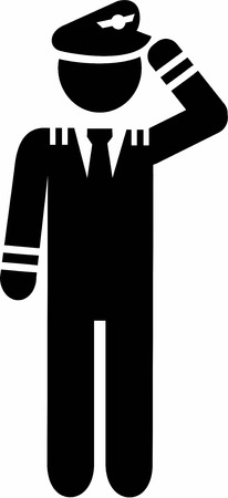Pilot Pictogram Symbolのイラスト素材