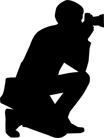 Photographer Silhouetteのイラスト素材