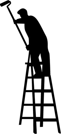 Painting Silhouetteのイラスト素材