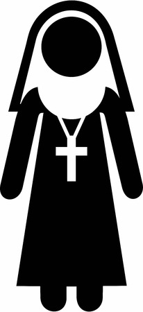 Nun Pictogram Symbolのイラスト素材