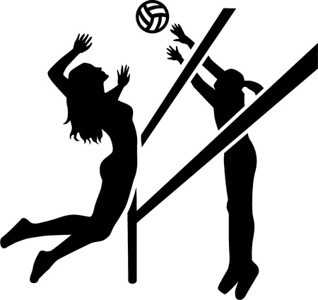 Volleyball Match Playerのイラスト素材