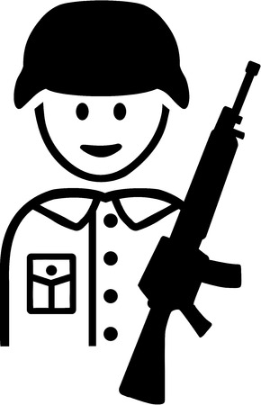 Soldier Pictogramのイラスト素材