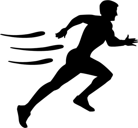 Running with speedのイラスト素材