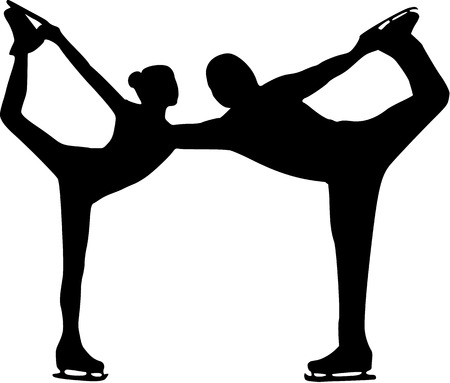 Figure Skating Pair Skatingのイラスト素材