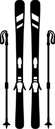 Ski Equipmentのイラスト素材