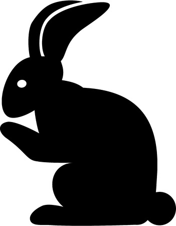 Simple Rabbit iconのイラスト素材