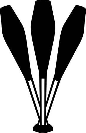 Juggling pinsのイラスト素材