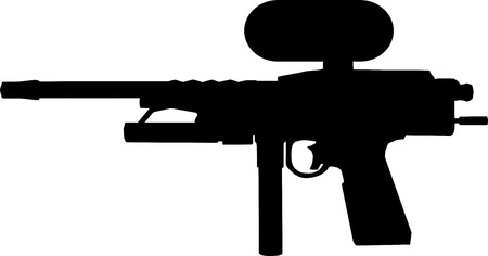 Paintball markerのイラスト素材