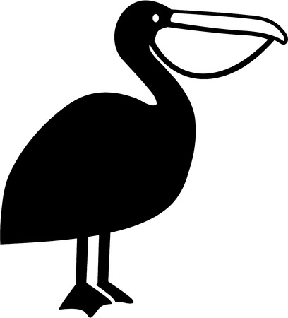 Pelican iconのイラスト素材