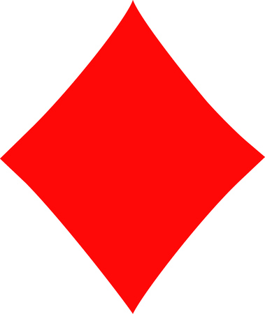 Poker sign diamondsのイラスト素材