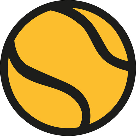 Tennis ball iconのイラスト素材