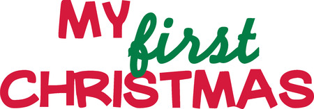 My first christmasのイラスト素材