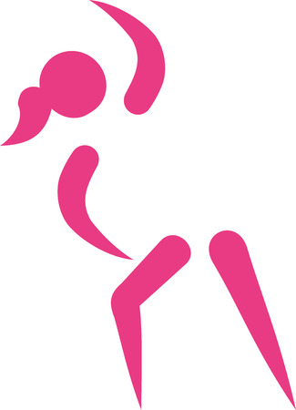 Aerobics iconのイラスト素材