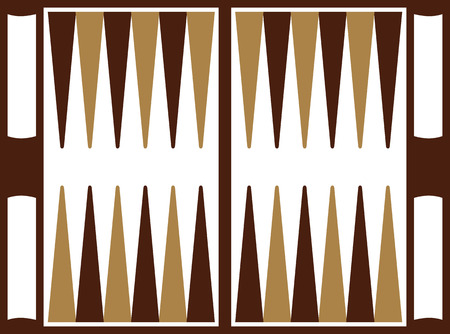 Backgammon wooden boardのイラスト素材
