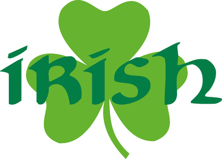 Irish word clover backgroundのイラスト素材