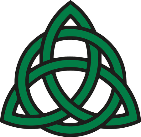 Celtic knot with outlineのイラスト素材