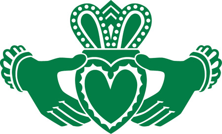 Celtic claddaghのイラスト素材