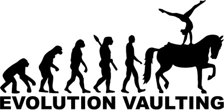 Horse Vaulting Evolutionのイラスト素材