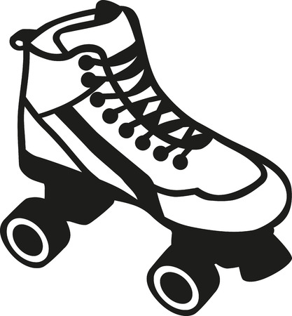 Rollerblades outlineのイラスト素材