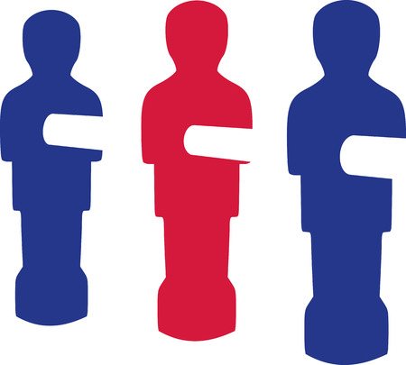 Figures for table footballのイラスト素材