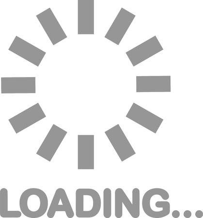 Grey Loading circleのイラスト素材
