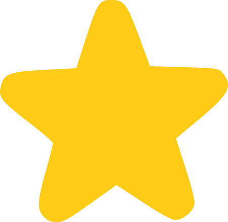 Yellow comic starのイラスト素材