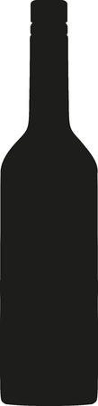 Pictogram of a wine bottleのイラスト素材