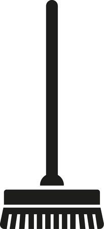 Brush floor cleanerのイラスト素材