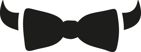 Bow tie with neckbandのイラスト素材