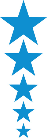 Blue rising starsのイラスト素材
